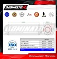 DOMINATOR OVR FEKETE kipufogó dob a Honda FMX 650 2005 - 2009 motorkerékpárhoz 2