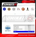 exhaust muffler DOMINATOR OVR BLACK fits the motorcycle BMW S1000XR 2015   2019 2