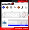 exhaust muffler DOMINATOR OVR BLACK fits the motorcycle Aprilia RSV 1000 R 2004   2009 2