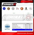 exhaust muffler DOMINATOR OVR BLACK fits the motorcycle Aprilia Pegaso 650 Strada 2005   2006 2