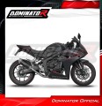 komplett kipufogórendszer DOMINATOR Full System S6 FEKETE dobbal Honda CBR 650 R / E-Clutch 2024 - 2025 motorkerékpárhoz 2