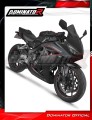 complete exhaust system with muffler DOMINATOR Full System GP BLACK fits the motorcycle Honda CB 650 R / E Clutch 2024   2025 3