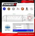 complete exhaust system with muffler DOMINATOR Full System titanium HP6 fits the motorcycle Honda CB 650 R / E Clutch 2024   2025 4