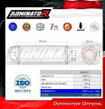 exhaust muffler DOMINATOR S6 fits the motorcycle Suzuki GSF BANDIT 1200 1996   2000 4