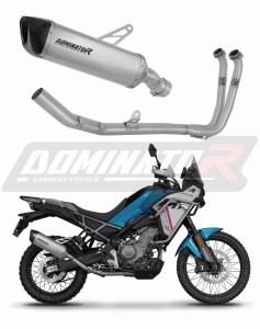 CF MOTO 450 MT 2024 Teljes rendszer Kipufogó leömlő titán HP6 kipufogódob + dB killer