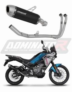 CF MOTO 450 MT 2024 Teljes rendszer Kipufogó leömlő dob S6 BLACK + dB killer