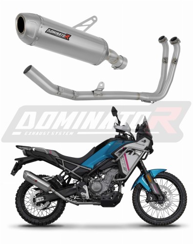 complete exhaust system with muffler DOMINATOR Full System S6 fits the motorcycle CF MOTO 450 MT 2024