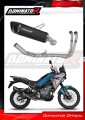 complete exhaust system with muffler DOMINATOR Full System HP6 BLACK fits the motorcycle CF MOTO 450 MT 2024  2