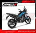 complete exhaust system with muffler DOMINATOR Full System MX2 BLACK fits the motorcycle CF MOTO 450 MT 2024  4