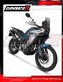 complete exhaust system with muffler DOMINATOR Full System MX2 BLACK fits the motorcycle CF MOTO 450 MT 2024  6