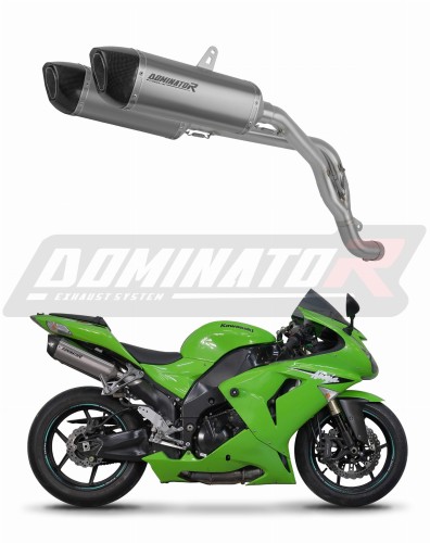 exhaust muffler DOMINATOR titanium HP6 fits the motorcycle Kawasaki ZX10R 2006   2007
