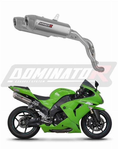 exhaust muffler DOMINATOR S6 fits the motorcycle Kawasaki ZX10R 2006   2007