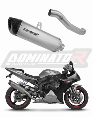 exhaust muffler DOMINATOR titanium HP6 fits the motorcycle Yamaha YZF R1 1000 RN09 2002   2003