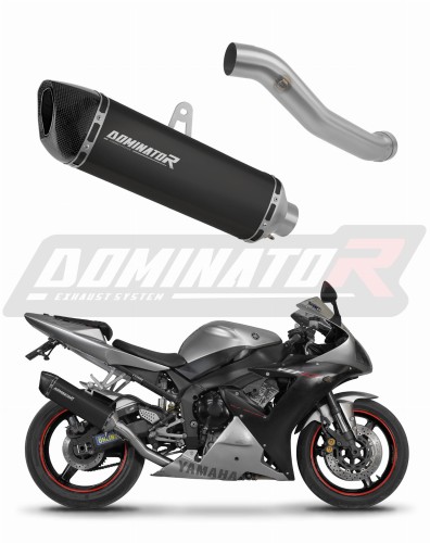 DOMINATOR HP6 FEKETE kipufogó dob Yamaha YZF R1 1000 RN09 2002 - 2003 motorkerékpárhoz