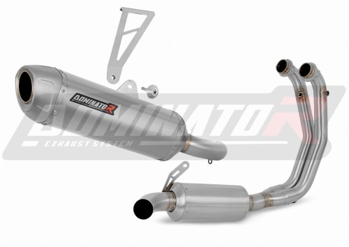 teljes kipufogórendszer DOMINATOR Full System S6 dobbal, amely illeszkedik az Aprilia Tuono 660 2021 - 2024 motorkerékpárhoz
