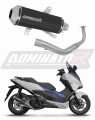 komplett DOMINATOR kipufogórendszer OV G2 FEKETE dobbal, Honda NSS 125 FORZA 2017 - 2020 motorkerékpárhoz