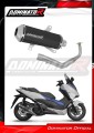 komplett DOMINATOR kipufogórendszer OV G2 FEKETE dobbal, Honda NSS 125 FORZA 2017 - 2020 motorkerékpárhoz 2