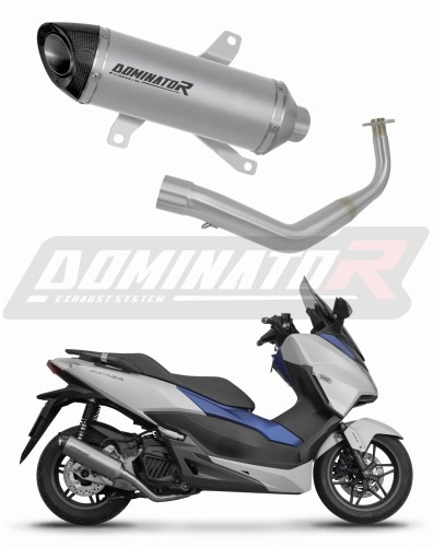 DOMINATOR Full System komplett kipufogórendszer titán HP8 dobbal, amely illeszkedik a Honda NSS 125 FORZA 2017 - 2020 motorkerékpárhoz