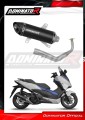 teljes DOMINATOR kipufogórendszer HP8 FEKETE dobbal a Honda NSS 125 FORZA 2017 - 2020 motorkerékpárhoz 2