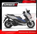complete exhaust system with muffler DOMINATOR Full System HP8 BLACK fits the motorcycle Honda NSS 125 FORZA 2017   2020 5