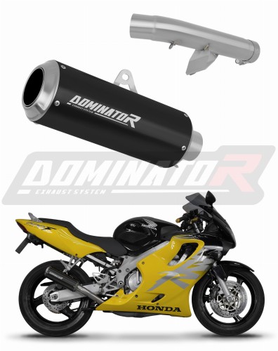 exhaust muffler DOMINATOR GP BLACK fits the motorcycle Honda CBR 600 F4 1999   2000