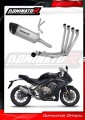complete exhaust system with muffler DOMINATOR Full System titanium HP6 fits the motorcycle Honda CBR 650 R 2019   2023 2
