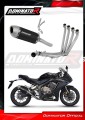 complete exhaust system with muffler DOMINATOR Full System S6 BLACK fits the motorcycle Honda CBR 650 R 2019   2023 2