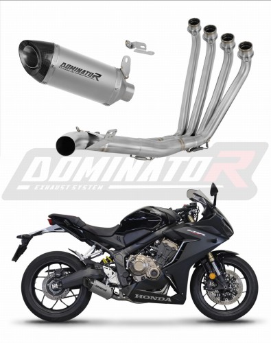 complete exhaust system with muffler DOMINATOR Full System titanium HP8 fits the motorcycle Honda CBR 650 R 2019   2023