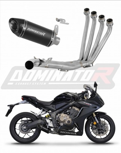 DOMINATOR Full System HP8 FEKETE teljes kipufogórendszer dobbal Honda CBR 650 R 2019 - 2023 motorkerékpárhoz
