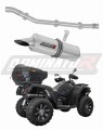 exhaust muffler DOMINATOR ROUND fits the motorcycle CF MOTO C Force 550 2016   2024