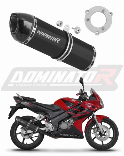 DOMINATOR HP1 FEKETE kipufogó dob, amely illeszkedik a Honda CBR 125 2004 - 2010 motorkerékpárhoz