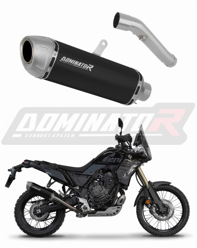 wydech tłumik DOMINATOR S6 CZARNY pasujący do motocykla Yamaha Tenere 700 2019 - 2020