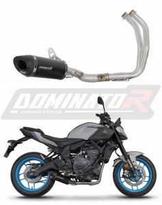 Yamaha MT 07 2025 Full system Leömlő kipufogó dob HP8 BLACK + dB killer