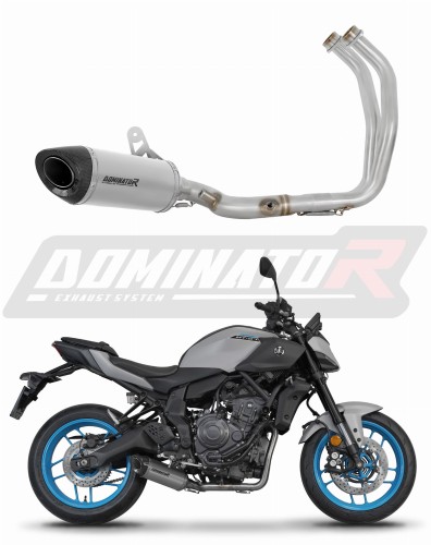 complete exhaust system with muffler DOMINATOR Full System titanium HP8 fits the motorcycle Yamaha MT 07 2025