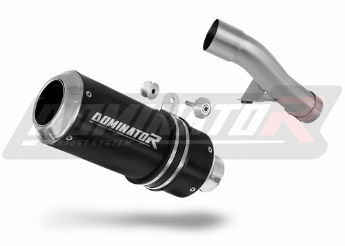 exhaust muffler DOMINATOR GP BLACK fits the motorcycle Honda CBF 600 2004   2007