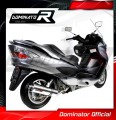 exhaust muffler DOMINATOR ROUND fits the motorcycle Suzuki BURGMAN 400 2007   2016 3