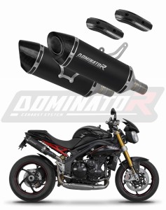 Triumph Speed Triple 1050 2011 - 2016 kipufogó dob HP8 BLACK + dB killer