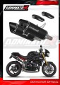exhaust muffler DOMINATOR HP8 BLACK fits the motorcycle Triumph Speed Triple 1050 2011   2016 2