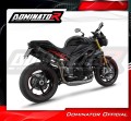 exhaust muffler DOMINATOR HP8 BLACK fits the motorcycle Triumph Speed Triple 1050 2011   2016 4