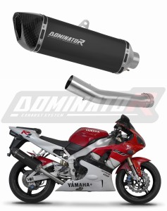 Yamaha YZF R1 1000 RN01 1998 - 1999 HP6 BLACK kipufogó dob + dB killer