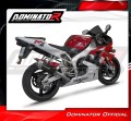 exhaust muffler DOMINATOR S6 Shorty BLACK fits the motorcycle Yamaha YZF R1 1000 RN01 1998   1999 4