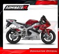 exhaust muffler DOMINATOR S6 Shorty BLACK fits the motorcycle Yamaha YZF R1 1000 RN01 1998   1999 5