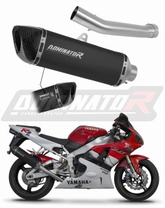 Yamaha YZF R1 1000 RN04 2000 - 2001 Homologált kipufogó dob HP6 FEKETE + dB killer