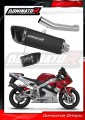 exhaust muffler DOMINATOR homologated road legal HP6 BLACK fits the motorcycle Yamaha YZF R1 1000 RN04 2000   2001 2
