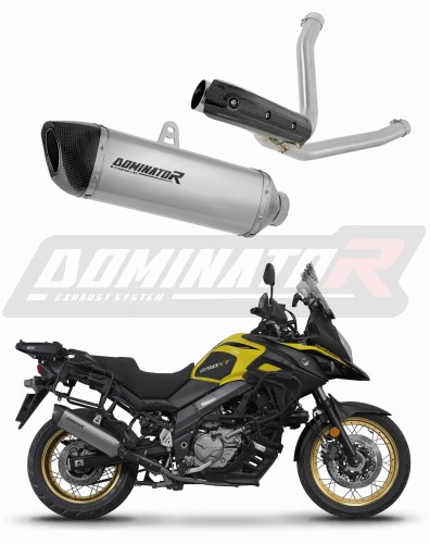 exhaust muffler DOMINATOR titanium HP6 fits the motorcycle Suzuki DL 650 V Strom 2017   2025