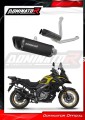 exhaust muffler DOMINATOR HP6 BLACK fits the motorcycle Suzuki DL 650 V Strom 2017   2025 2