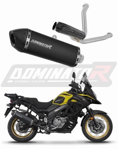 exhaust muffler DOMINATOR HP7 BLACK fits the motorcycle Suzuki DL 650 V Strom 2017   2025