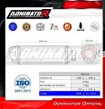 DOMINATOR S6 kipufogó dob a következő motorkerékpárhoz: Suzuki GSXR 1000 K9 L0 L1 2009 - 2011 2