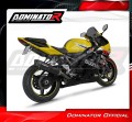 exhaust muffler DOMINATOR HP6 BLACK fits the motorcycle Suzuki GSXR 1000 K1   K4 2001   2004 4
