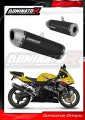exhaust muffler DOMINATOR S6 BLACK fits the motorcycle Suzuki GSXR 750 K1 K5 2001   2005 2
